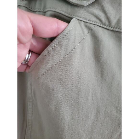 NWT BCBG Generation Trouser Wide-Leg Pants Womens 7/28 Kahki/Green/Tan - Picture 5 of 10